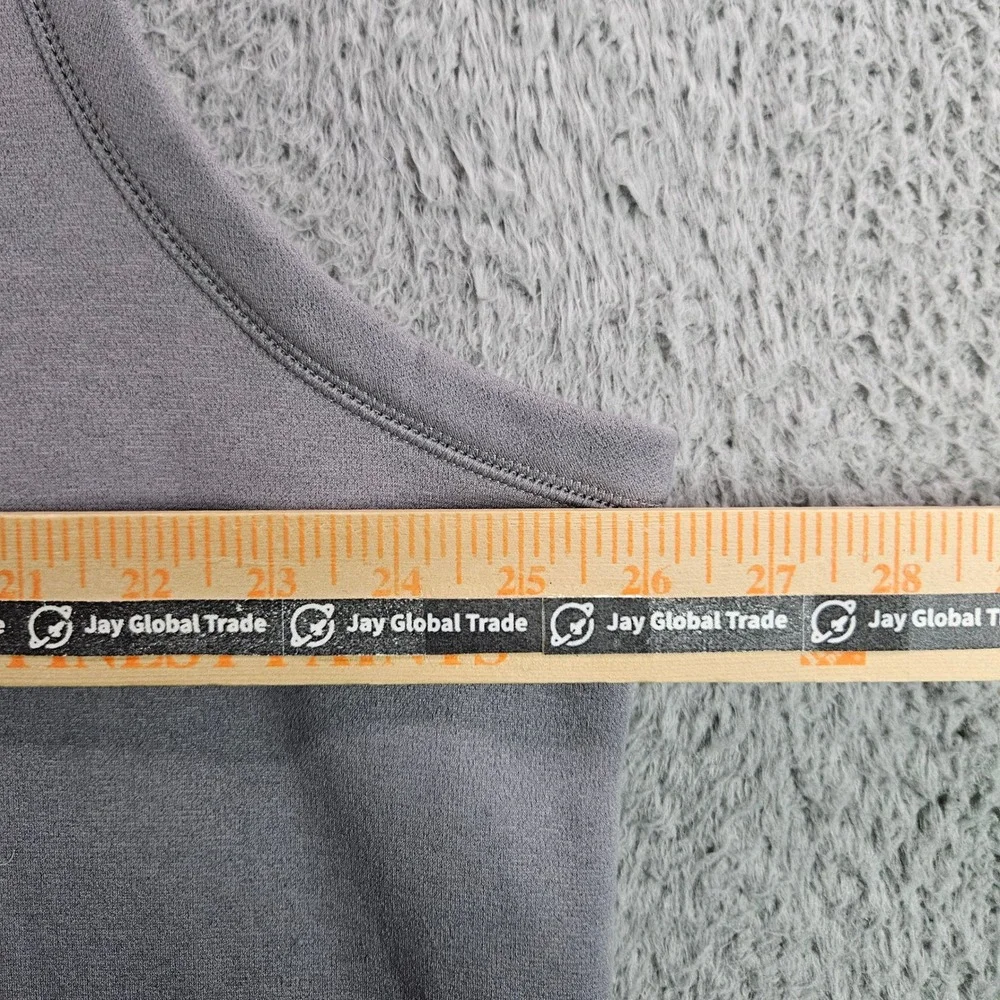 Nike Golf Mens Gray Quarter Zip Fleece Lined Performance Vest XXL